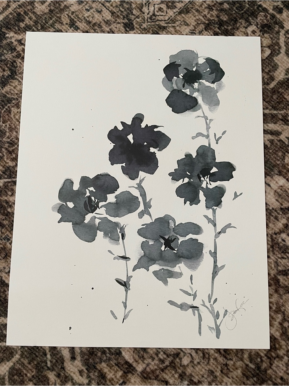 Magnolia Joanna Gaines
 floral flower art print 
“Lizzy”
11 x 14